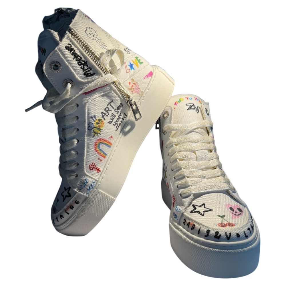 Zadig & Voltaire Flash Chunky High-Top Sneakers New size 7US/38FR Humberto Cruz - Picture 7 of 15